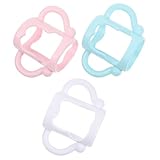 FIXOSHEE 3 Stck Milchflaschen Griffe Weiche Babyflaschenhalter Ergonomisch Rutschfest Passend für Schmale Flaschen Vielseitig Verwendbar für Junge Mädchen und Kleinkinder Komfortabel und