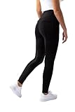 HORZE Reithose Damen Mira, Reitleggings mit Handytasche, Gürtelschlaufen und Vollbesatz, Schwarz, 40
