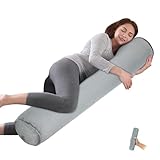 ONTYZZ Seitenschläferkissen Aufblasbar Körperkissen Erwachsene Kinder Kissen Seitenschläfer Komfortkissen für Umarmendes Schlafen Rücken Nacken Lagerungskissen 120 * 20CM