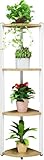 HDMOZUYT Pflanzenständer für den Innenbereich, Metall-Blumenständer, Pflanzenregal, mehrstöckige Blumenbank, Treppe, Wohnzimmer, Garten, Balkon (Größe: 3 Etagen, Farbe: A) (A 4 Et