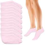 Scettar 7 Paar Feuchtigkeitsspendende Socken, Anti-Rutsch Fuß Spa Gel Socken Fußpflege Baumwollsocken für Frauen Männer Fußpflege für Hornhaut Entfernen, Trockene Rissige Füße