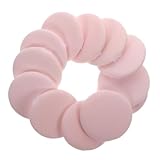 OUNONA 12 Stück Teiliges Make Up Schwamm Runde Latexfreie Puderquasten für Nasse und Trockene Anwendung Hautfreundlich Weich Langlebig für Gesichtspuder und Flüssige Foundation Rosa
