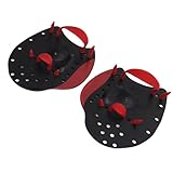 Handpaddel Schwimmpaddel Schwimmhandpaddel Premium Polypropylen Silikon Verstellbare Handflosse Flipper Paddel Schwimmtraining für Männer Frauen Professionelle Athleten Anfänger