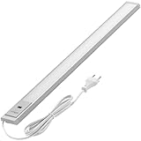 Oktaplex Riva Unterbauleuchte LED flach dimmbar warmweiß 57,5cm Küchenbeleuchtung mit Sensor 690lm Unterschrankleuchte 10W 230V silber