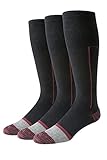 Amazon Essentials Herren Kniehohe Kompressionsstrümpfe, Über Der Wade, Unterstützung Für Beine Und Auf Reisen, 3 Paar, Schwarz, 41-45