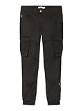 NAME IT Jungen Nkmryan Cargo Twi Pant 222-ba Noos Baby und Kleinkind Strampelanzug, Schwarz, 122 EU