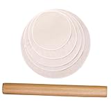 HOLIDYOYO 6St Teigrollenstift easy putz teigtuch teigstecher Nudelholz Rollstäbchen zum Backen Teigwalze Hölzern