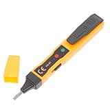 CRILSTYLEO Bleistift testen spannungsprüfer spannungstester Elektrizitätsdetektor-Stift Elektriker-Tester stromprüfer Strommesszange Steckdosentester Strom Detektor Strom Stift Abs Black