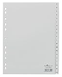 DURABLE Kunststoff-Register, A-Z, A4, 20-teilig, grau