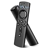 Fire Stick Ersatz-Sprachfernbedienung (2. Gen) mit Sprachfunktion für Fire TV Stick (2nd Gen, 3rd Gen, 4K, HD), für Fire TV Cube (2nd Gen & 3rd Gen), Ohne Lautstärke, EIN/Aus-Funktionen