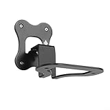 Hasaller Enchant Lautsprecher-Wandhalterung aus Metall, verstellbar, drehbar, Halterung mit Anti-Rutsch-Pads, platzsparendes Design und Installationsset für sichere Audio-Setup (Schwarz)