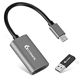 Video-Capture-Karte, Guermok USB 3.0 HDMI auf USB C Audio-Capture Card, 4K 1080P60 Capture Geräte für Gaming Live Streaming Video Recorder, kompatibel mit Windows Mac OS System für PS4/5, Switch, Xbox