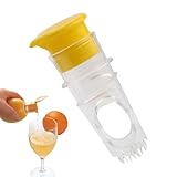 Lem On Squeeze, Fruchtpresse, Zitruspresse, integrierter Filter, mühelose Saft-Extraktion, transparente Farbe, für Orange, Zitrone, Granatapfel, Zuhause, Bar, Küche