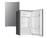 YUNA Kühlschrank SEREBRO E mit Fresh Zone/ 94L Nutzinhalt/Vollraumkühlschrank/ 84 cm hoch/ 86 kWh/Jahr/Türanschlag wechselbar/Leiser Betrieb 36 dB/Silbern
