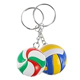 EXAOMBLE 2Stücke Tragbare Volleyball Schlüsselanhänger Entzückende Dekoration für als für Partys Leicht und Praktisch für Schlüssel und Taschen
