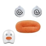 Niedliche Dekoration für Reithut, lustige Dekoration für Helme, selbstklebendes Plüschzubehör mit Wurstmund, Mehrzweck-Schmuck für Koffer, Motorradhelme, Kühlschränke.