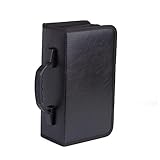 DECHOUS CD Aufbewahrungstasche Für 128 Discs Schwarze CD Storage Bag Große Kapazität Schützende CD Hülle Platzsparende DVD Aufbewahrungstasche Für Zuhause Und Unterwegs