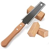AMSGANK Dübelsäge Bündigsäge, Zweischneidig Holzsäge Feinsäge Holz Japansäge Handsäge mit Holzgriff Woodworking Tools für Handwerk, Hobby DIY, Garten Trim saw, 15cm Sägeblatt