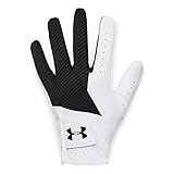 Under Armour Mens Full Finger Gloves Ua Medal Golf Glove, Black, 1349705-002, LML