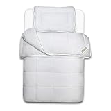 Julido 4 Jahreszeiten Kinder Bettdecken Set, Kinderbettdecke 100x135 cm mit 150g + 300g Füllung und Kissen 40x60 cm mit 200g Füllung, Öko-Tex Standard 100, ideal für Allergiker