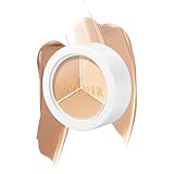 Full Cover Concealer Palette, Tri-Color Camouflage Make Up, Wasserfest & Langlebig Concealer Foundation Volle Abdeckung, Highlighter & Contour, Korrigiert dunkle Augenringe, Narben & Feine Linien