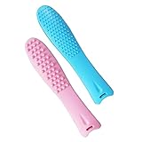 CALLARON 2 Stück Schruppschuss manuelle Massagegeräte Therapie Schulter Tiefenmassage Körper Zurück Unterlage Muskel Handmassagegerät Massagerolle Tragbares Massagegerät Plastik Blau