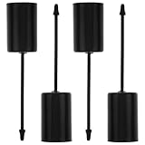 Veemoon Kerzenhalter mit Erdspieß, elegante Kerzenhalter für Partys, minimalistische dekorative Halter für romantische Abendessen, sicheres, verschleißfestes Design, 4 Stück