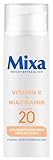 Mixa Anti-Pigmentflecken Creme, Für ungleichmäßige, fahle und sensible Haut mit Vitamin C und Niacinamid, Geeignet für Gesicht & Hals, LSF 20, Hypoallergen, 50 ml