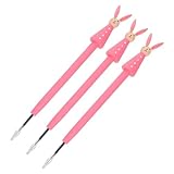 Gadpiparty 3 Stück Kawaii Gelstifte in Niedlicher Hasenform Glattes Schreiben ohne Tintenbluten Leichte Tragbare Kugelschreiber für Büro Schule und Kreatives Zeichnen