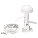 Bingfu Boot Marine GPS Navigation Externe Antenne 5 m Kabel mit Halterung kompatibel mit Boot Schiff Marine GPS Navigationssystem Einheit Modem Empfänger Wandler Explorer Fischfinder Echolot
