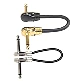 Baluue 2 Stück Teiliges Gitarren patchkabel Flaches Effektkabel Gitarre und Bass Langlebiges Professionelles Audio verbindungskabel für Effektpedale und Verstärker