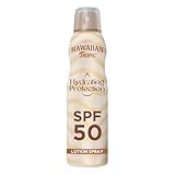 Hawaiian Tropic | Hydrating Protection Sunscreen Lotion-Spray LSF 50 UVA + UVB Schutz, 220 ml, tropischer Duft, wasserfest, vegan
