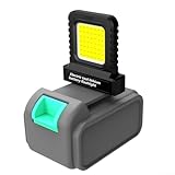 QOXEZY LED-Camping-Laterne, Arbeitsleuchte, verstellbare Steckdose für 20 V 21 V Lithium-Batterie, leicht, für Outdoor-Aktivitäten, Werkzeugzubehör (6 Stück)