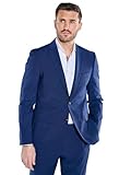 emilio adani Herren Herren Anzug-Sakko Slim fit, 38436, 38436, Saphirblau in Größe 98