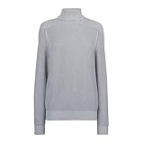 Pullover für Herren, Rollkragenpullover, Strickpullover, grober Pullover, Fischerpullover, einfarbig, für Herbst und Winter, warm, langärmelig, lässig, Arbeitspullover, grau, 3XL