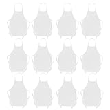 Toddmomy 25-teilige weiße Malschürze für Kinder: Bastelkittel für Kinder zum Zeichnen – Malschürzen für Kleinkinderpartys und Kunstaktivitäten für die Schule im Klassenzimmer