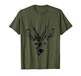 Breu Jagdbekleidung & Jäger Geschenke - Herren T-Shirt, Grün, S, Halbarm, Klassische Passform, Tierdruck, Jagd