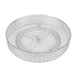 Drehbares Aufbewahrungsregal – zweistufiges drehbares Gewürzkarussell | Kunststoff Lazy Susann Drehteller-Organizer | drehbares Gewürz-Organizer-Tablett | 360° drehbares Aufbewahrungsregal für Küche |