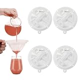 4 Stücke Sieb Fein Sieb Küche Feines Sieb Mit Griff Feines Sieb Mesh Haarsieb Haarsieb Küche Küche Netzsieb Passiersieb Nylon Fein Sieb Feinsieb Lebensmittel Feines Sieb für Saft,Milch,Kaffee
