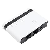 Drahtloser Druckserver, 10/100mbit/s Ethernet auf USB 2.0 Netzwerkdruckserver, Teilen Sie Bis zu 4 Drucker, Ethernet USB Drucker Server Adapter für Win7 8 10 11 für OS X (mit
