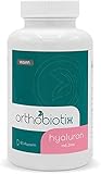 orthobiotix Hyaluron mit Zink | 90 Kapseln im 3-Monatsvorrat | Hochdosiert, vegan und ohne Farb- und Füllstoffe | 1x59 gr