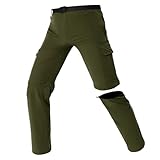 SOLOYEE Zip Off Hose Wanderhose Herren Wasserdicht & Schnelltrocknend Sommer Outdoor Hosen Abnehmbare Trekkinghose Fallen Klein aus - 99% Wählen Größere Größe