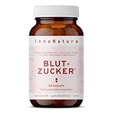 InnoNature Blutzucker Kapseln | natürlich aus Bockshornklee, Ceylon Zimt, Kidneybohnen und Moringa | 60 Kapseln, 2mg Phaseolin und 60 µg Chrom | vegan