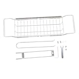 VILLCASE Verstellbares Edelstahl Spülbecken Ablagegestell Multifunktionales Abtropfgestell Schwammhalter Küchenspüle Organizer Teleskopregal für Saubere Arbeitsflächen