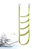 Proypiax Strickleiter - Steigleiter,5 Stufen Kletterleiter Für Schwimmen Camping Garten Baum Kajak Rettung Dock Outdoor