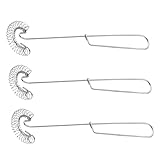 GLEAVI 3 Stück Eier Schneebesen Set mit Federdesign Handmixer für Müheloses Rühren von Eiern und Sahne Teiliges Küchenwerkzeug für Backen