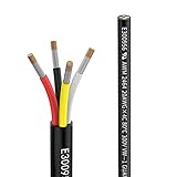 20awg 4×0,5mm² 5m Elektrischer Draht Kabel 4 adrig Verlängerungskabel UL2464 5V/12V/24V/300V Sauerstofffreies mehrlitziges verzinntes Kupferkabel Landschafts Draht LED Lampen im Automobil im Freien