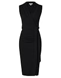 Kleider Damen Sommer Ärmelloses Work Bodycon Kleider Elegant Schwarz Kleider für Hochzeitsgäste 40