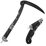 GVDV Faltbar Sichel Garten, Leicht zu Tragen, Klinge 190 mm für Männer