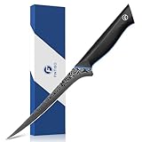 FINTISO 7 cm Filetiermesser, Ultra-scharfes Fleisch-Messer aus 67-Schichten japanischem Damaskusstahl, Professionelles Fischmesser mit ergonomischem G10-Griff für Schneiden und Häuten